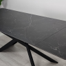 Стол раскладной INI- MADISON CERAMIC 160(240)*90 черный мат/ черный 