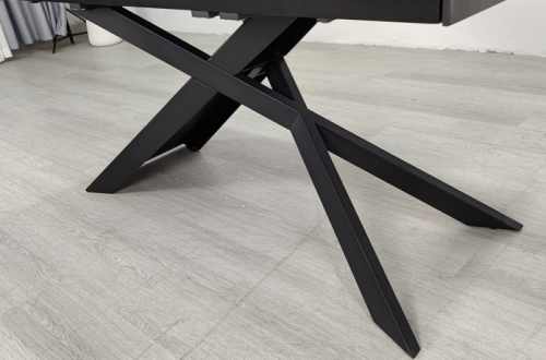Стол раскладной INI- MADISON CERAMIC 160(240)*90 черный мат/ черный 