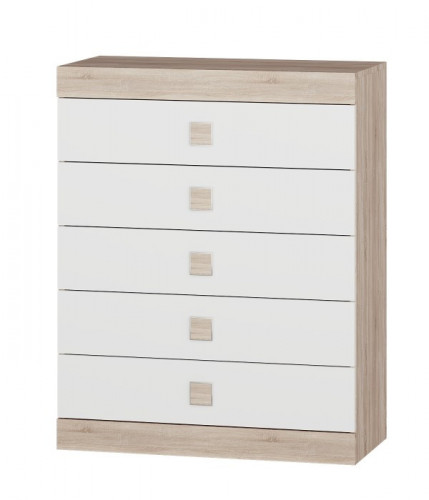 Комплект в гостиную EVR- Соната-1 дуб Сонома + фасад белый