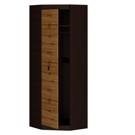 Шкаф угловой на 2 двери EVR- Соната-700 венге + фасад крафт золотой