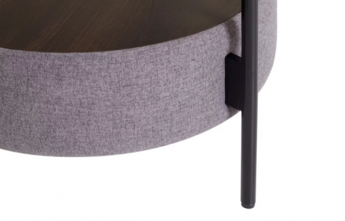 Столик приставной CRV- Olea, Black top black base (черный)