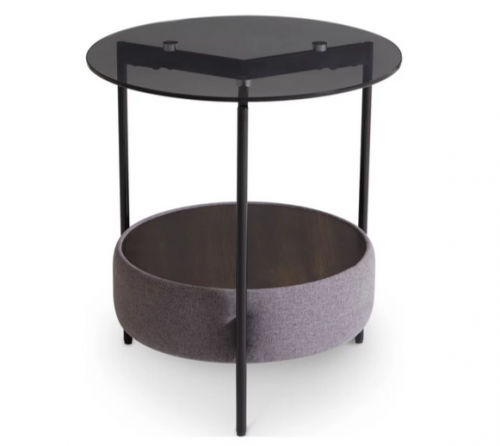 Столик приставной CRV- Olea, Black top black base (черный)