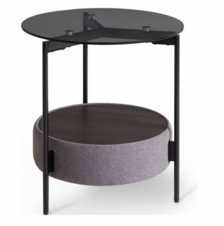 Столик приставной CRV- Olea, Black top black base (черный)