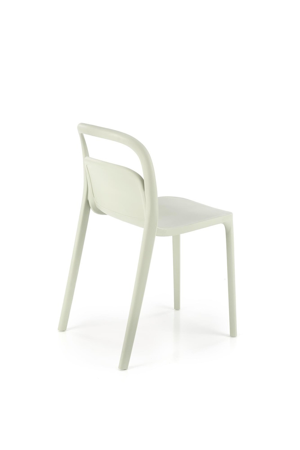 Комплект обеденный Halmar стол RINGO + 2 белыхи 2 серых кресла K490