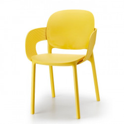 Кресло обеденное уличное VLL- SCAB Hug 2382 (желтый, антрацит)​