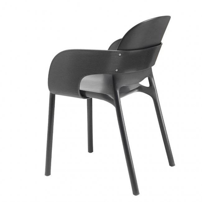 Кресло обеденное уличное VLL- SCAB Hug 2382 (желтый, антрацит)​