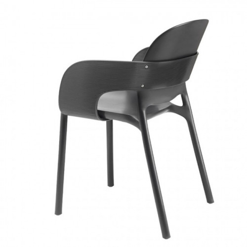 Кресло обеденное уличное VLL- SCAB Hug 2382 (желтый, антрацит)​