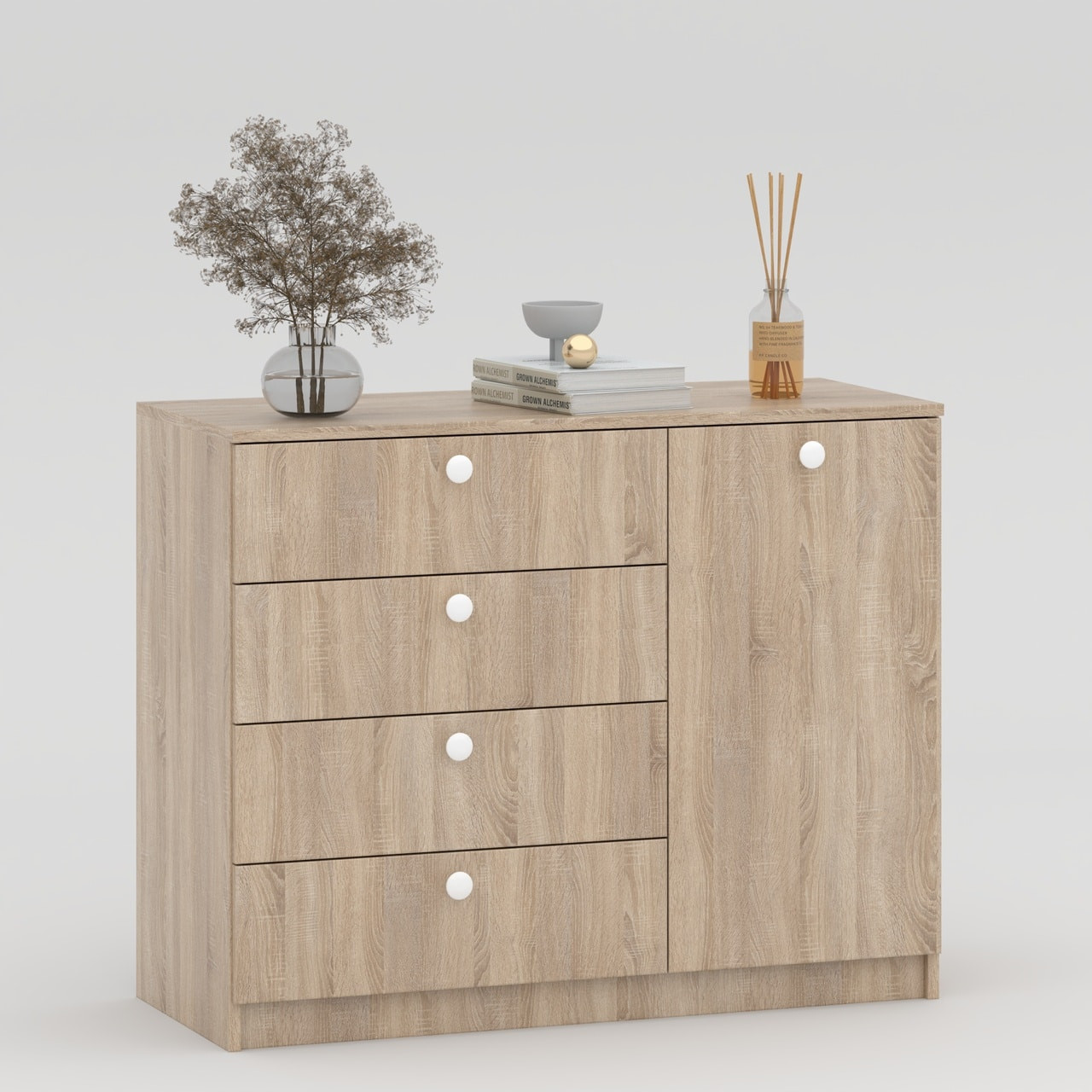 Комод Марк-1 80х100х42 см KOD- КМ-5-1ф