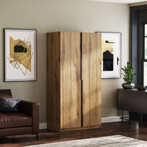 Шкаф с аллюминиевыми ручками KOD- ШК-100ящ Лонг