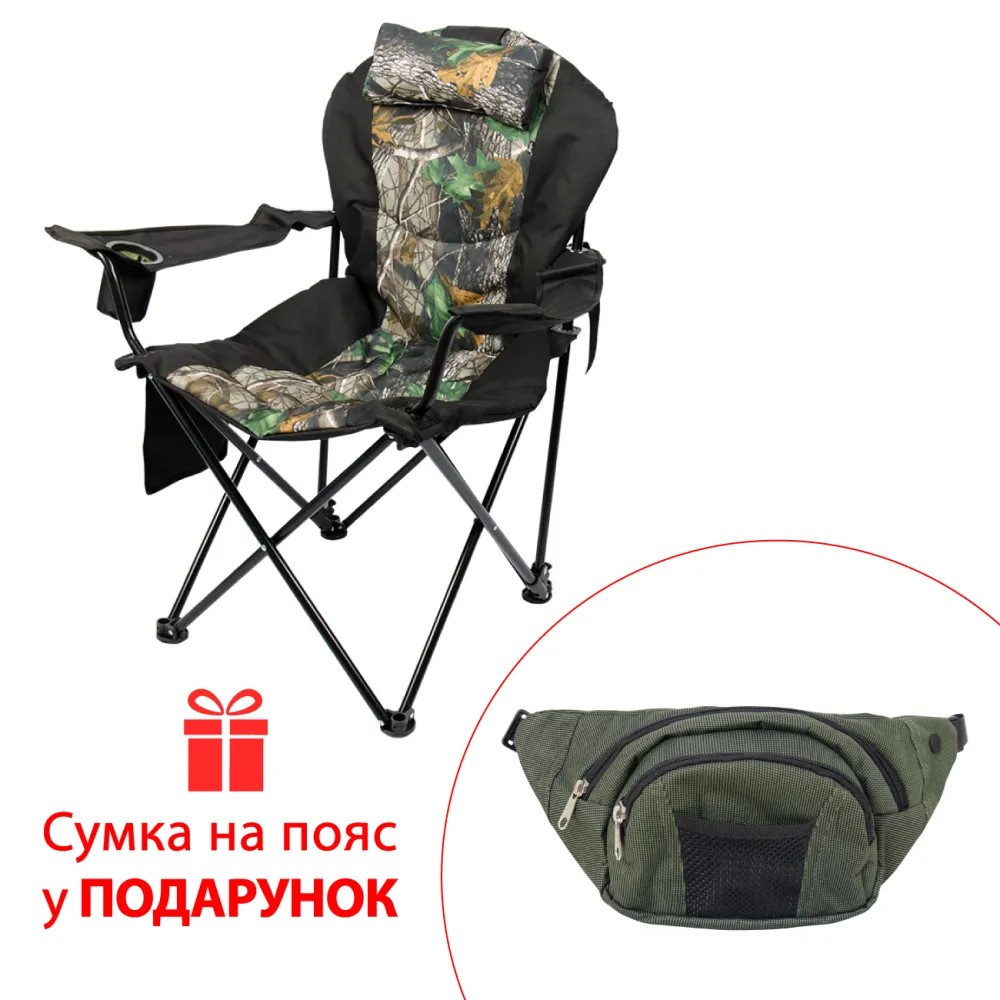 Кресло для кемпинга складное VIT- "Директор" d19 мм (дубок)