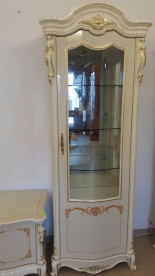 Витрина 1-дверная правая SMS- Неаполь кремовый