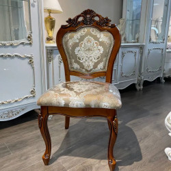 Стул деревянный Сlassic EXI- Daming 8048 F (ткань 8042D-A)