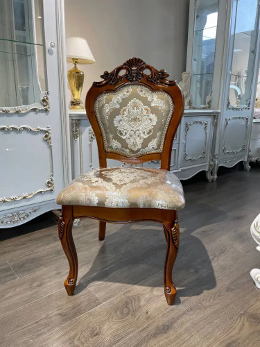 Стул деревянный Сlassic EXI- Daming 8048 F (ткань 8042D-A)