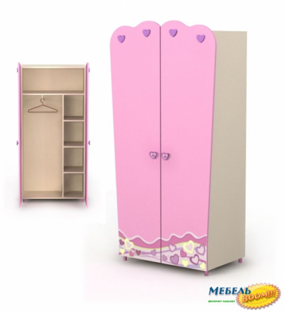 Шкаф 2-х дверный BR-Pn-02-2 Pink (Пинк)