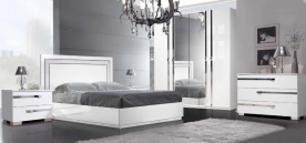 Спальня современная SLN- Венеция (с 4-х дв. шкафом) цвет-белый