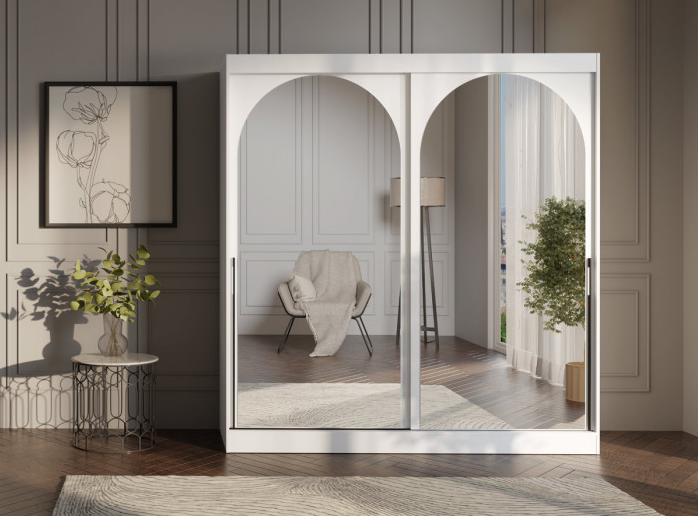 Шкаф-купе Signal MODIN 200 200х215х65 белый / черный