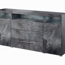 Комод на 2 двери и 3 ящика Helvetia INDIA 24B0DE25 (шиффер)