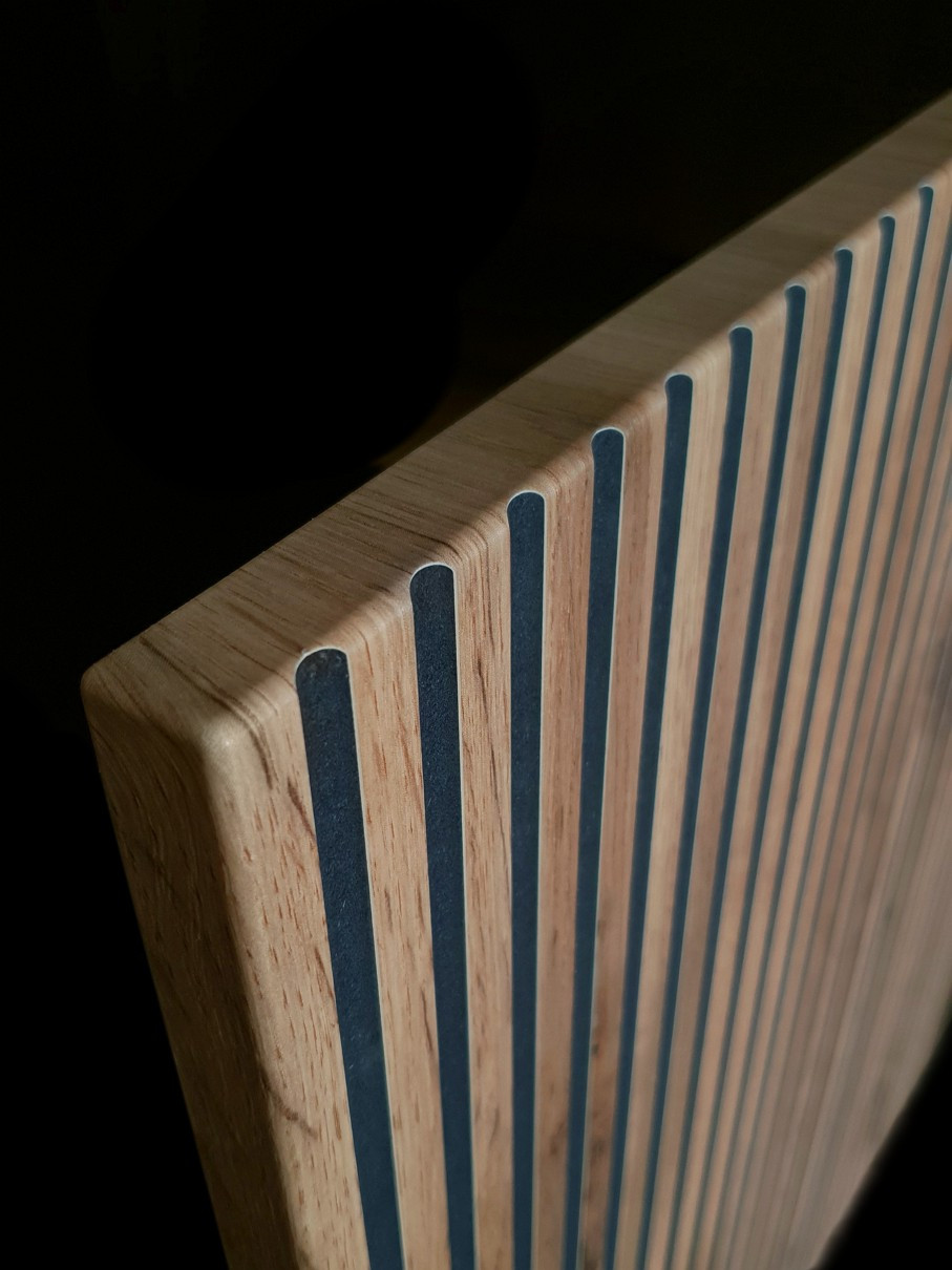 Комод на 2 двери с подсветкой Perfect home Sento K104 (черный/дуб вотан)