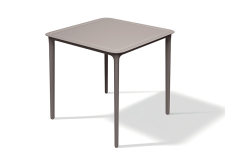 Стол квадратный уличный VLL- FERNE Rimo (коричневый, белый, кирпичный)