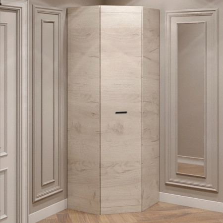 Шкаф угловой на 2 двери EVR- Соната-700 крафт белый