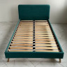 Полуторная кровать с мягкой обивкой и ортопедическими ламелями KOD- КР-12 Хюгге