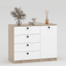 Комод Марк-1 80х100х42 см KOD- КМ-5-1ф (белый фасад)