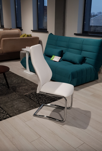 Стул обеденный DSN- DSC-692 кожзам серобежевый и белый