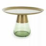 Столик со стеклянным каркасом SIGNAL Tiffany B, ⌀70 см