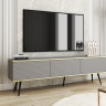 Тумба под ТВ Perfect Home Оро / Oro RTV175 MDF 3-дверная с черными ножками Серый