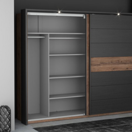 Шкаф-купе 2D Forte BELLEVUE BLQS128E1-N09