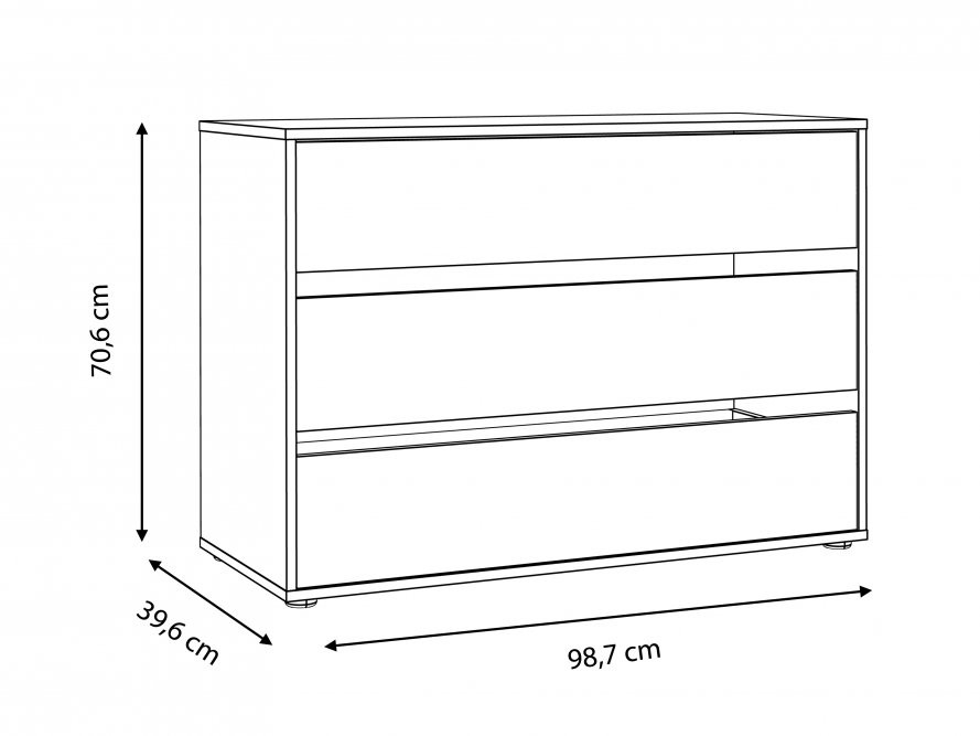 Шкаф-купе 2D Forte BELLEVUE BLQS128E1-N09