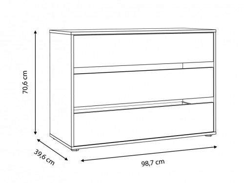 Шкаф-купе 2D Forte BELLEVUE BLQS128E1-N09