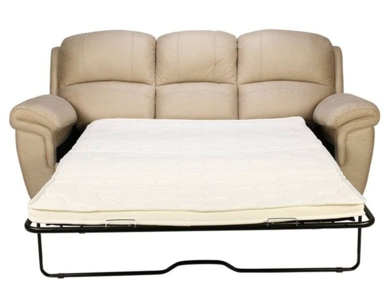 Диван-кровать из микрофибры Avn-MILLER 3 Beige 