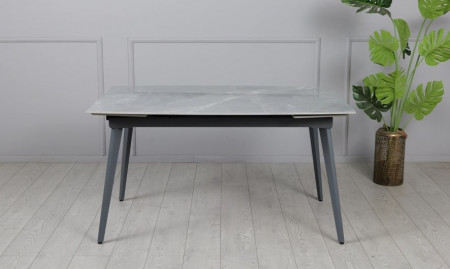 Стол раскладной TOP- Люкс серый глянец /серые ноги 120/180