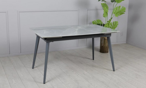 Стол раскладной TOP- Люкс серый глянец /серые ноги 120/180