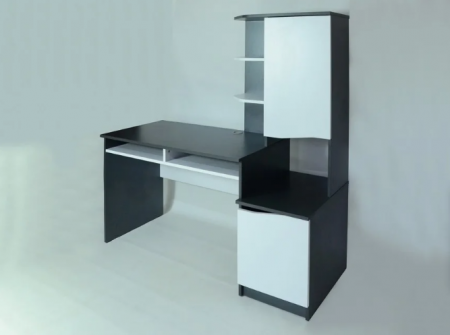 Стол NTR- GASTON Белая Аляска /графит левый