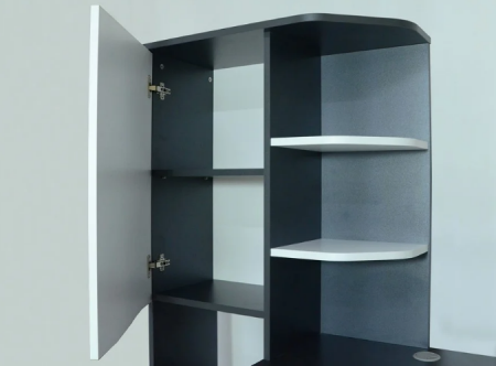 Стол NTR- GASTON Белая Аляска /графит левый