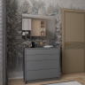 Комод DRS- Дейл (Графит) 4Ш 90х41х85