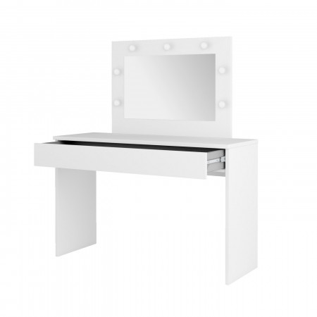 Туалетный столик с зеркалом Helvetia EVA 2497NX49 (белый)