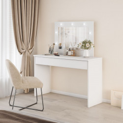 Туалетный столик с зеркалом Helvetia EVA 2497NX49 (белый)