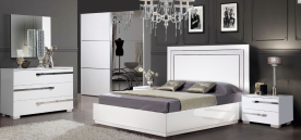 Спальня современная SLN- Венеция (шкаф-купе) цвет-белый