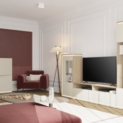 Комплект в гостиную Helvetia DORE (промасленный дуб/кашемир)