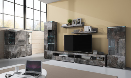 Комод на 2 двери и 3 ящика Helvetia INDIA 24B0DE26 (шиффер)