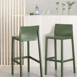 Стул барный пластиковый VLL- SCAB KATE (зеленый)