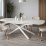 Стол обеденный модерн super premium ceramic  Evro- Copenhagen Nordland white T7091A 