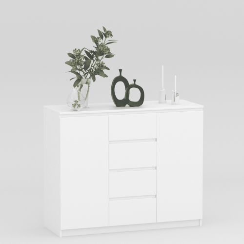 Комод 98х120х43 см KOD- КМ-4-2ф Стиль