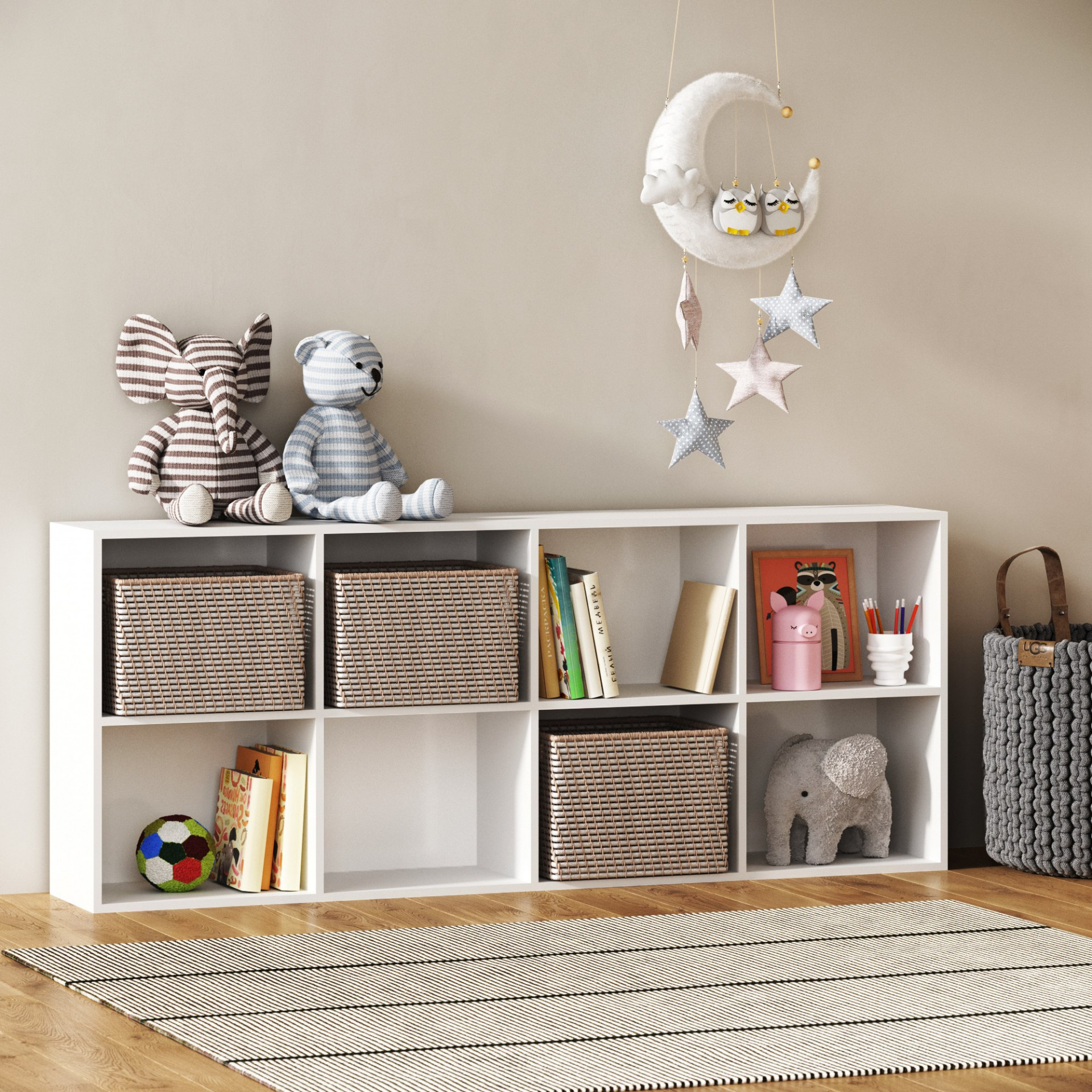 Стеллаж с полками 178х72х30 см KOD- СТ-8-детский