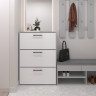 Тумба для обуви 117х80х32 см KOD- ОП-3 (белый фасад)