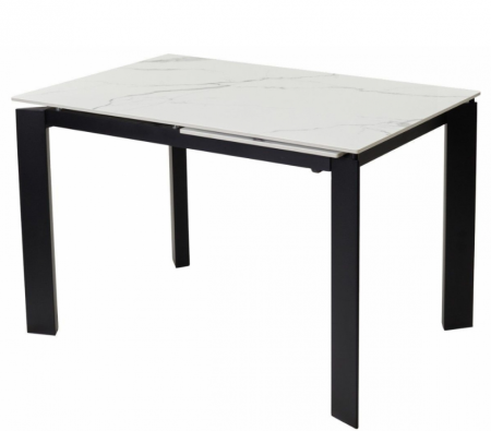 Стол обеденный керамический CON- VERMONT STATURARIO/BLACK 120-170 см  