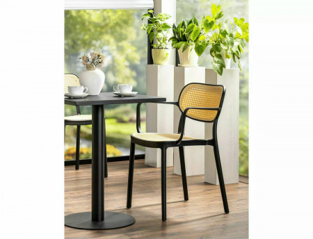 Барный столик SIGNAL Pub K  60х60 см, в черном цвете